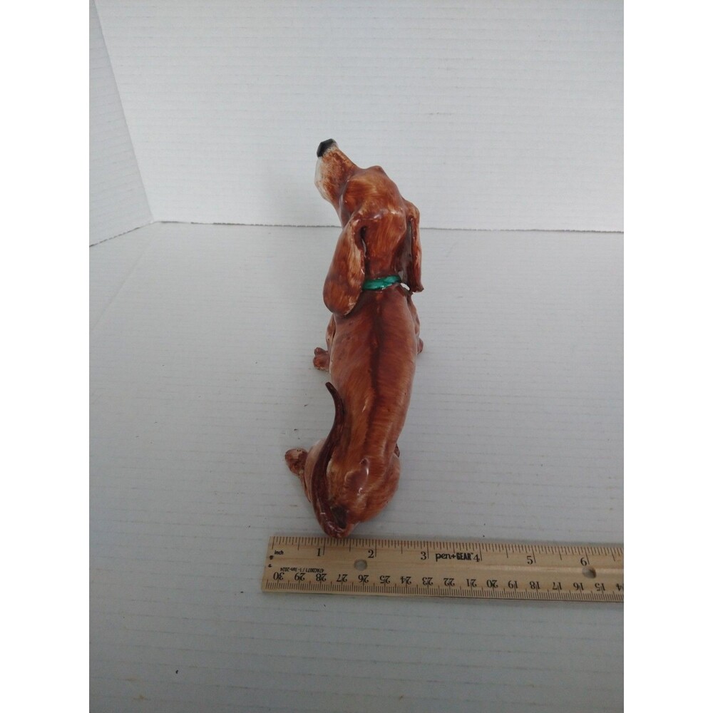 Vintage ITALIAN Hand Painted Ceramic Dog Basset Hound Dachshund TP Ceramiche - Picture 4 of 9